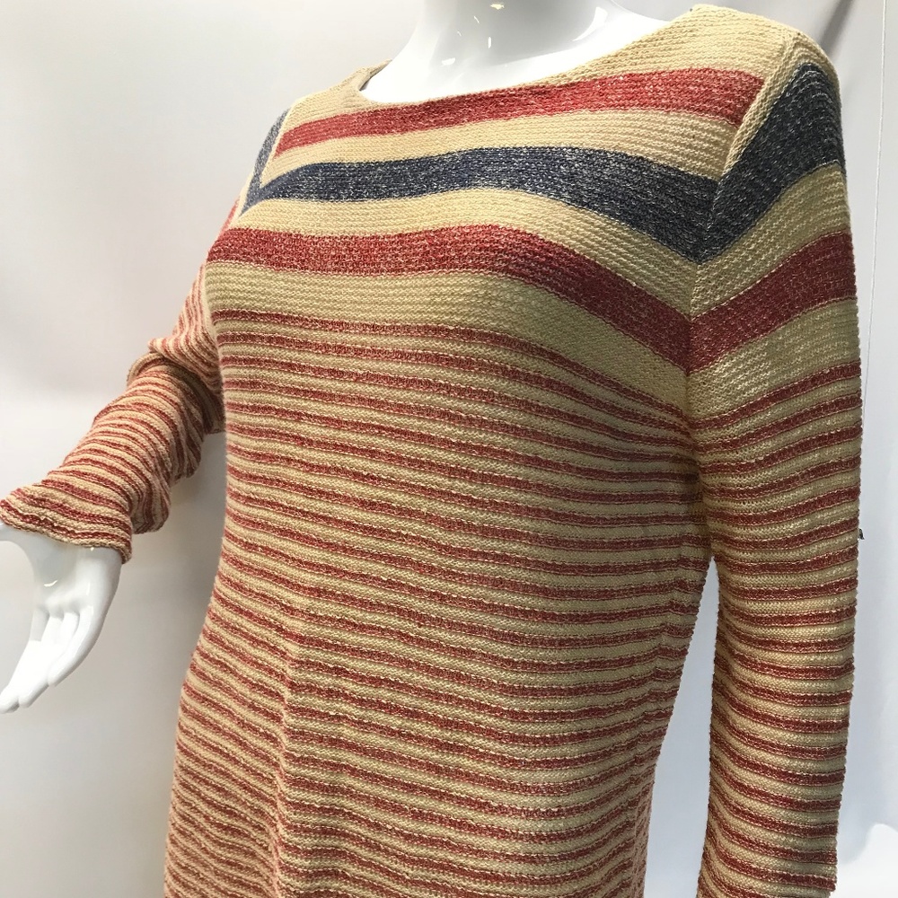 Ralph Lauren Striped Long Sleeve Boatneck Sweater